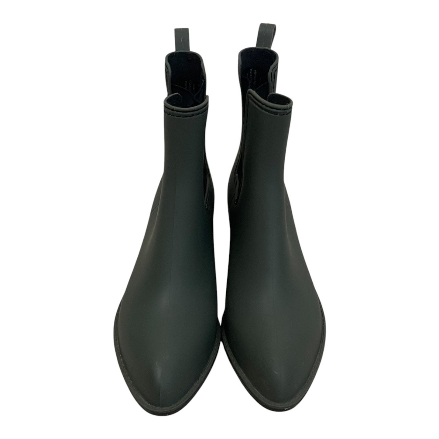 Urban Outfitters Olive Green Matte Rubber Chelsea Rain Boots