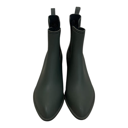 Urban Outfitters Olive Green Matte Rubber Chelsea Rain Boots