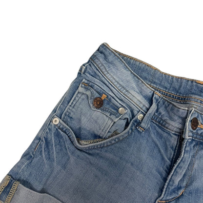 &Denim by H&M Low Waist Cuffed Mini Jean Shorts