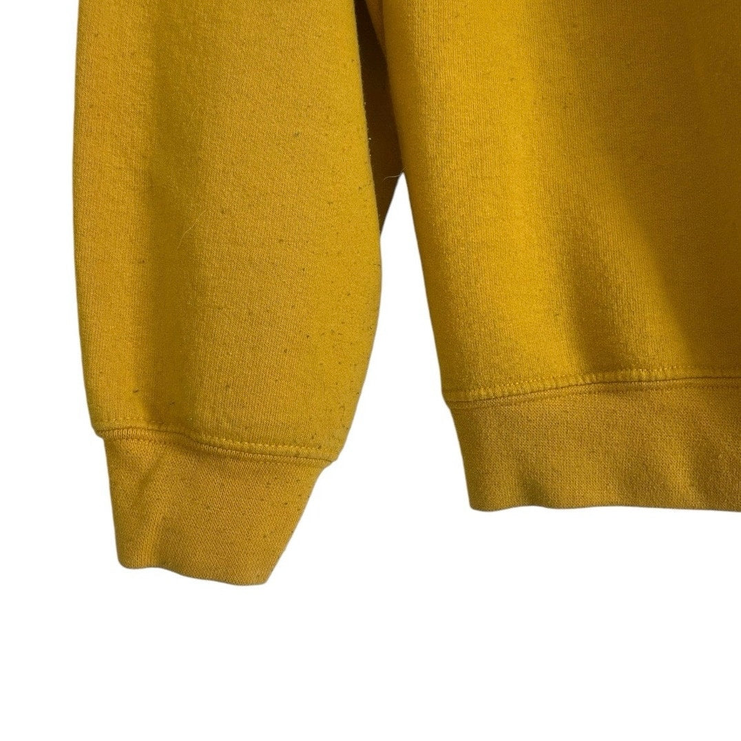 Gildan Yellow Kind Is Cool Graphic Crewneck Sweatshirt