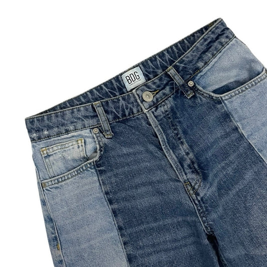 BDG Jessye Two Tone Paneled Patchwork High Rise Jeans