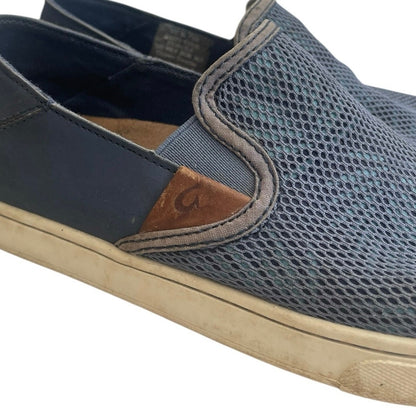 OluKai Blue Mesh Espadrilles