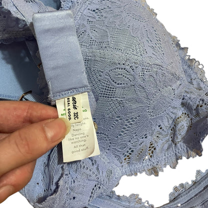 Aerie Blue Lace Wireless Padded Bralette