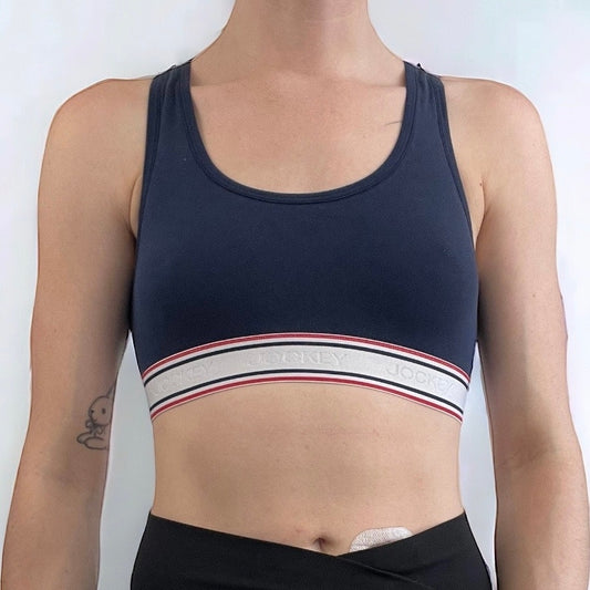 Jockey Soft Navy Blue Casual Lounge Sports Bra