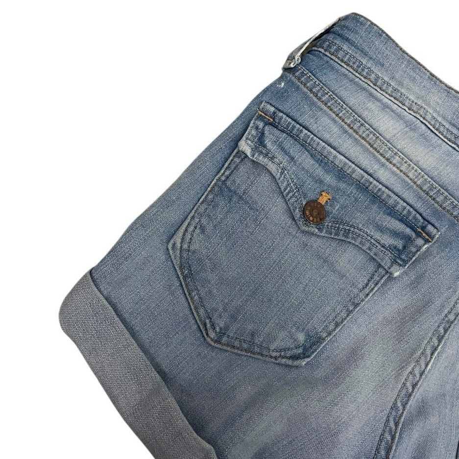 &Denim by H&M Low Waist Cuffed Mini Jean Shorts