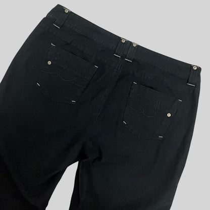 I.E. Relaxed Black Flare Jeans