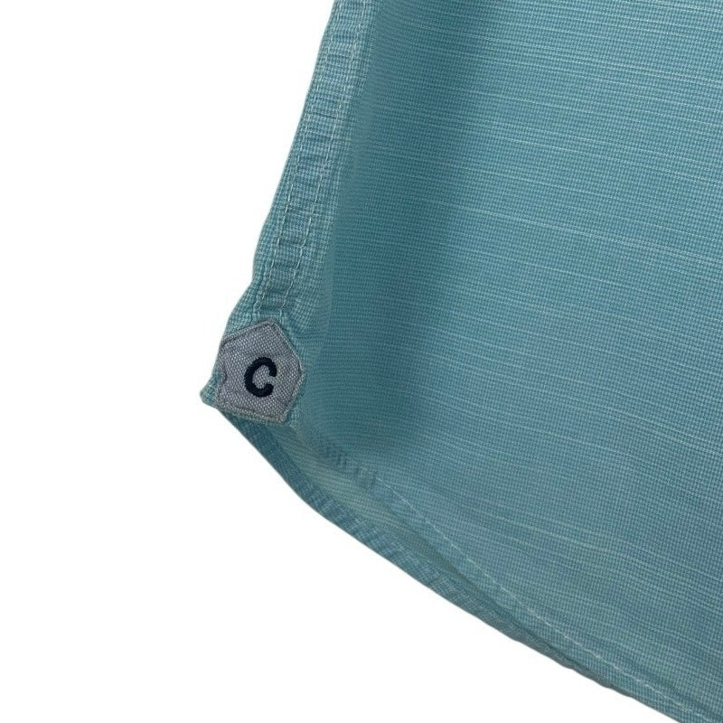 Cremieux Classics Mens Blue Short Sleeve Button Down Shirt