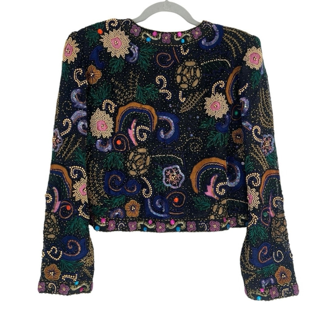 Lawrence Kazar Vintage Beaded Embellished Evening Jacket