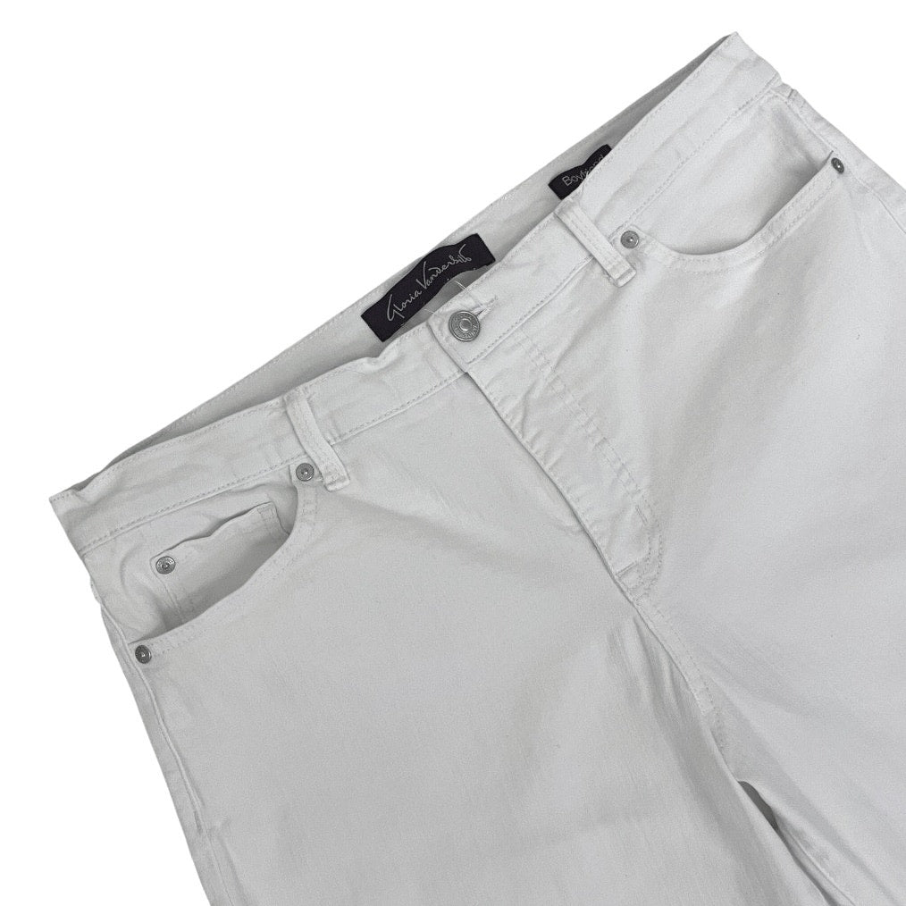 Gloria Vanderbilt White Boyfriend Jeans
