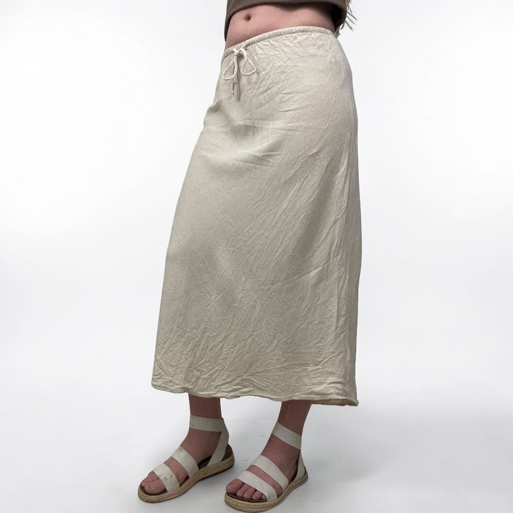 Hollister Beige Maxi Skirt
