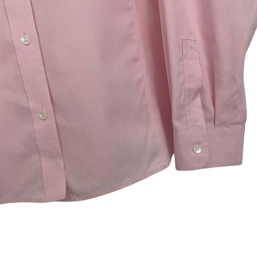 Liz Claiborne Pink Long Sleeve Button Down Blouse
