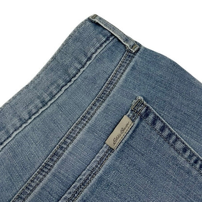 Eddie Bauer Embroidered Cuffed Denim Boyfriend Mini Shorts