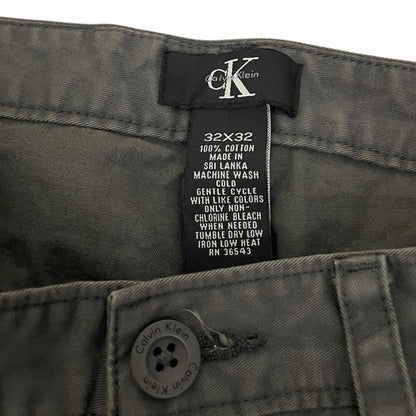 Calvin Klein Mens Grey Straight Leg Pants