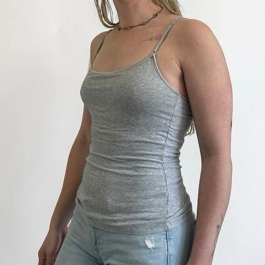 Ambiance Grey & Silver Trim Spaghetti Strap Camisole