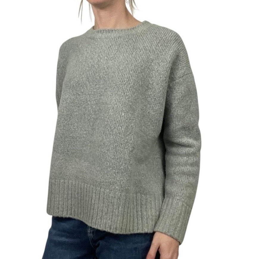 Zara Knit Grey Crewneck Sweater