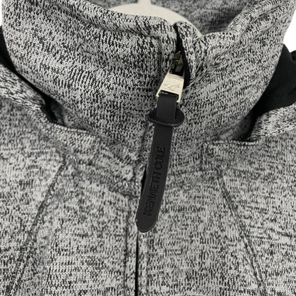 Kenneth Cole Reaction Grey Zip Up Quick Dry Headphone Access Hoodie Sweatshirt