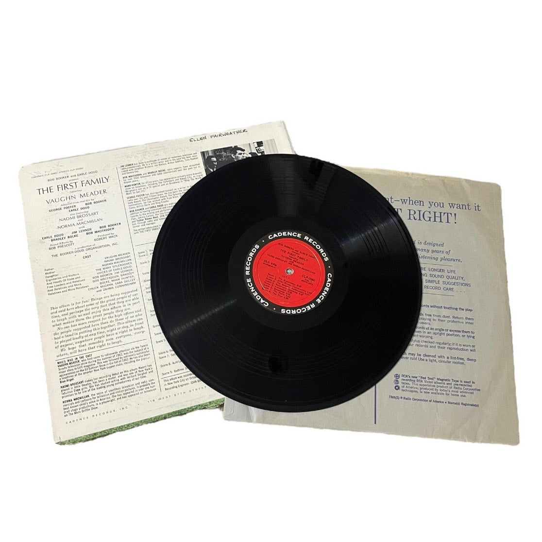 Bob Booker & Earle Doud Present The First Family Vinyl Record