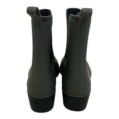 Urban Outfitters Olive Green Matte Rubber Chelsea Rain Boots