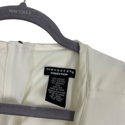 Doncaster White Asymmetrical Tank Top Blouse