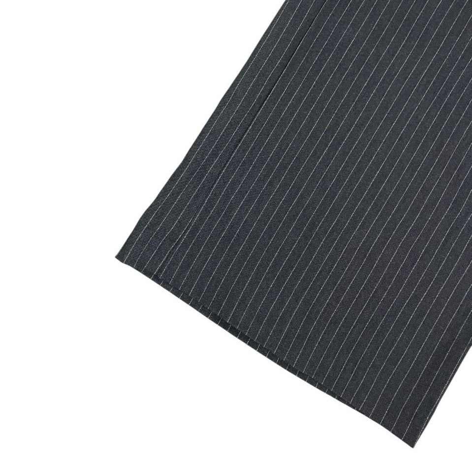 Jules & Leopold Grey Pin Striped Wide Leg Dress Pants