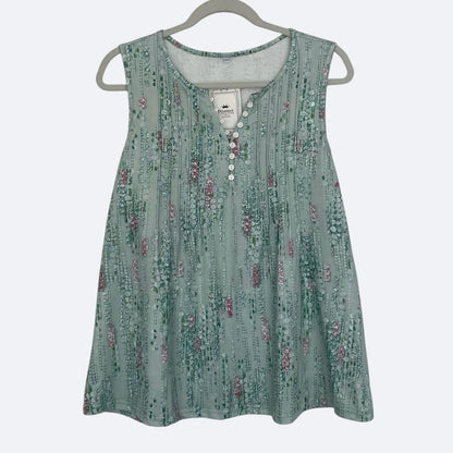 NWT Disamer Green Abstract Print Blouse