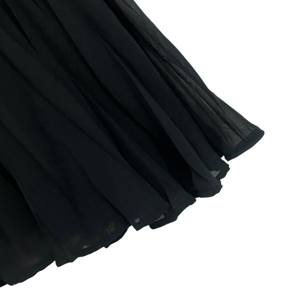 A New Day Black Pleated Maxi Skirt