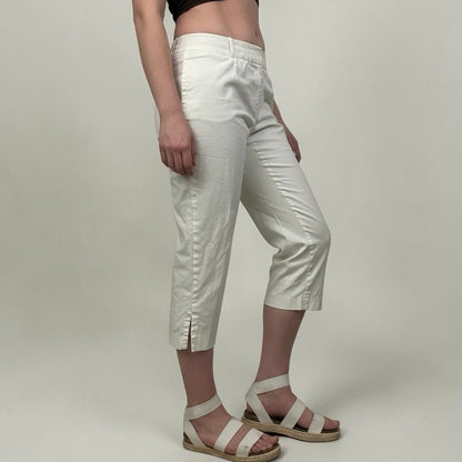 Simply Vera Vera Wang White Cropped Capri Pants