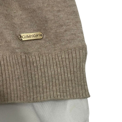 Calvin Klein Beige & White Layered Blouse