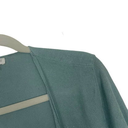 J. Jill Blue Thin Knit Cardigan Sweater