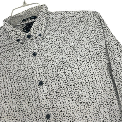 Denim & Flower Mens Floral Button Down Slim Fit Dress Shirt