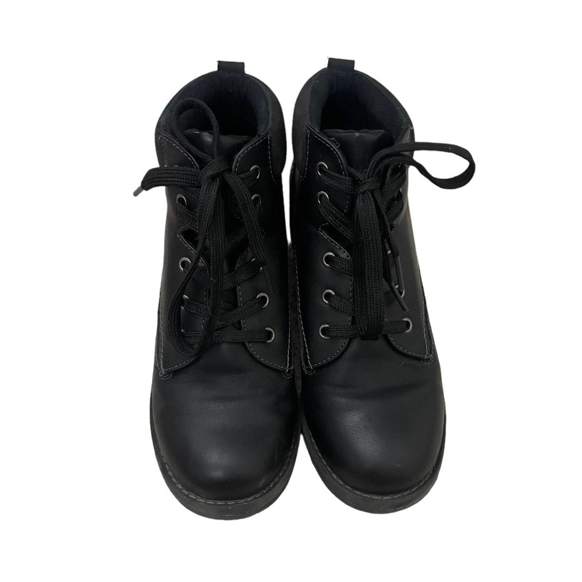 Eastland Black Bandana Faux Leather Ankle Boots