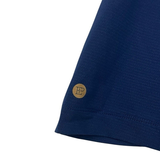 EP New York Active Navy Blue & White Contrast Short Sleeve Polo Shirt