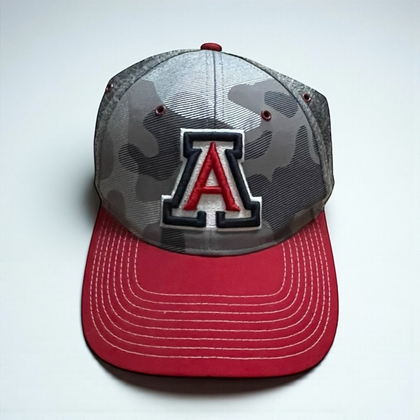 Zephyr Hats Mens University of Arizona Wildcats Red & Grey Camouflage Hat