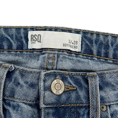 RSQ Distressed High Rise Boyfriend Jeans