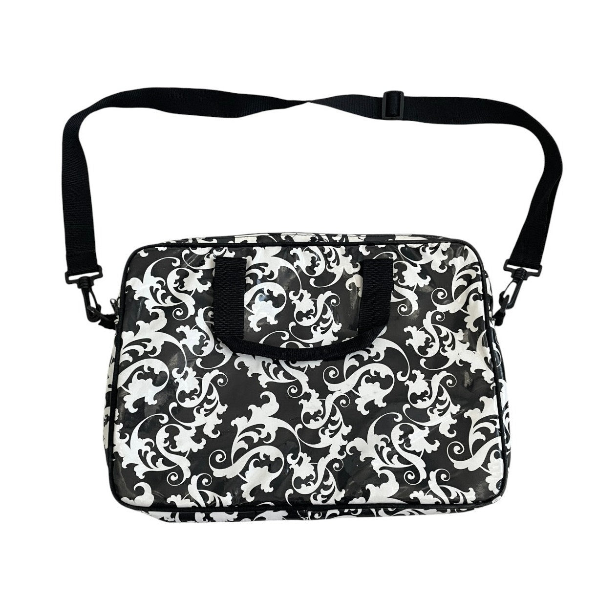 Paperchase Black & White Damask Padded Laptop Computer Case