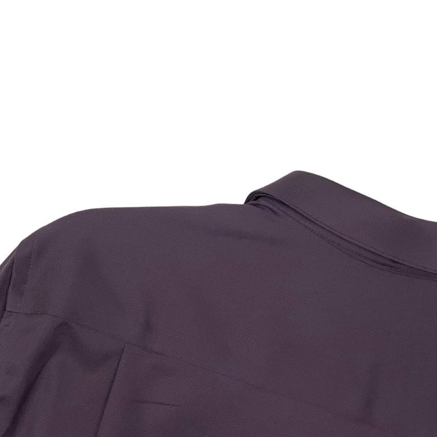 Kenneth Cole Mens Purple Long Sleeve Slim Fit Button Down Dress Shirt
