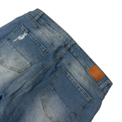 Resfeber Distressed Skinny Boy Friend Cuffed Jeans