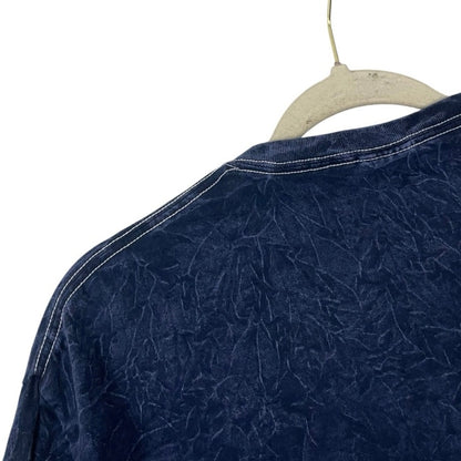 Colortone Navy Blue Acid Wash Journey Summer Stadium Tour 2024 Graphic Tee