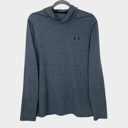 Under Armour Mens Threadborne Blue Active Hoodie Sweatshirt
