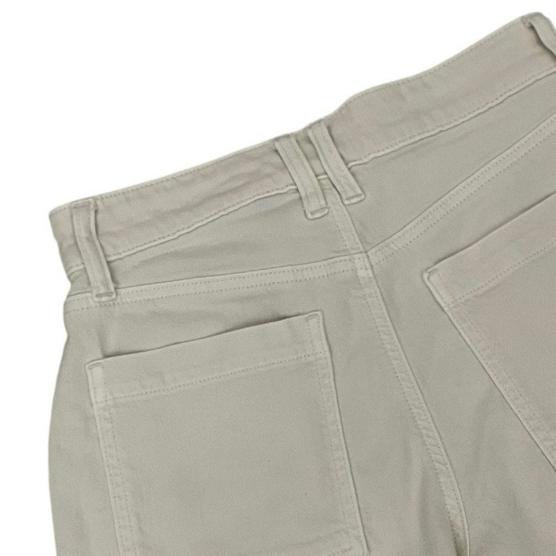 American Eagle Cream Stretch Super High Rise Baggy Wide Leg Pants