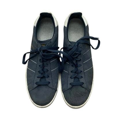 Adidas Mens Navy Blue & White Campus 00s Leather Low Top Sneakers