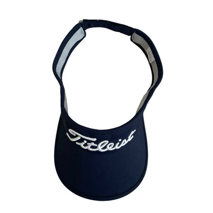 Titleist Navy Blue & White Embroidered Golf Visor