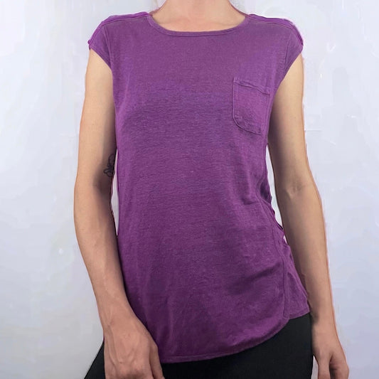 Athleta Purple Short Sleeve Top