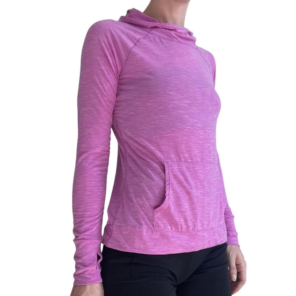 GapFit Breathe Pink Soft Active Long Sleeve Hoodie Sweatshirt