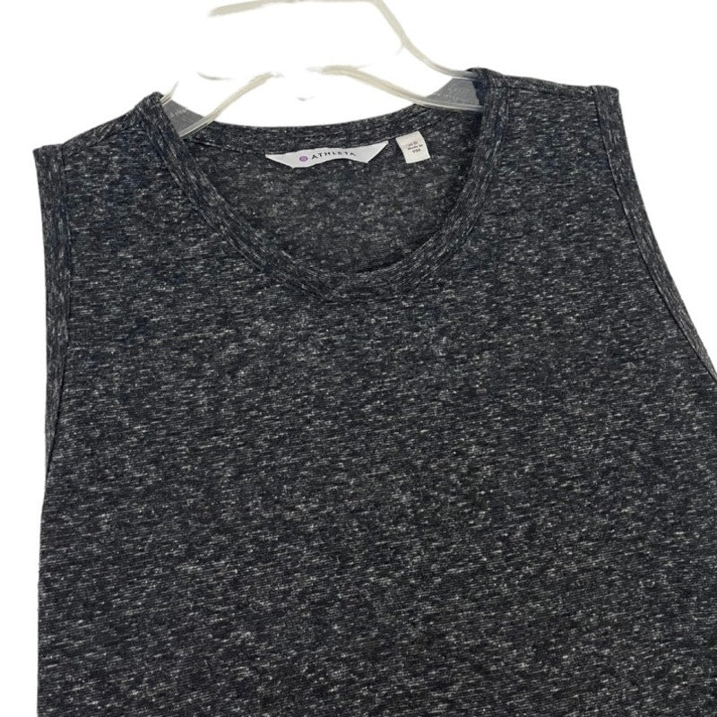 Athleta Soft Grey Asymmetrical Tank Top Blouse