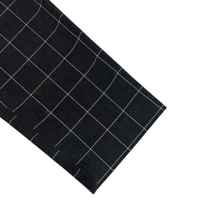 LOFT Julie Dark Grey & Pink Grid Check Plaid Trousers