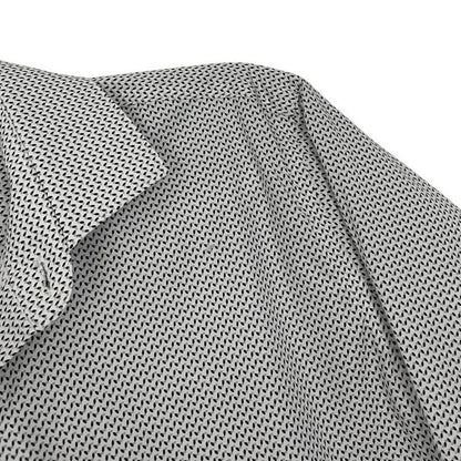 Kenneth Cole Mens Grey Dot Print Button Down Dress Shirt