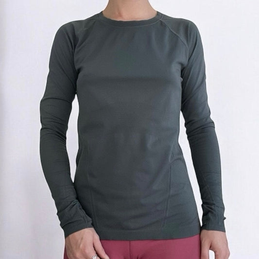 Athletic Green Long Sleeve Active Top