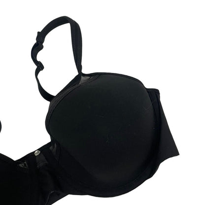 Bali Black Sheer Mesh Rhinestone Underwire Bra
