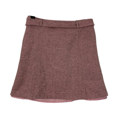 H&M Pink Tweed Wool Mini Skirt